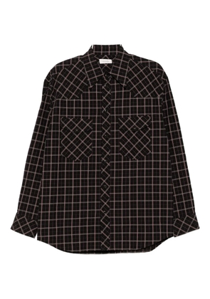 LEMAIRE plaid shirt - Black