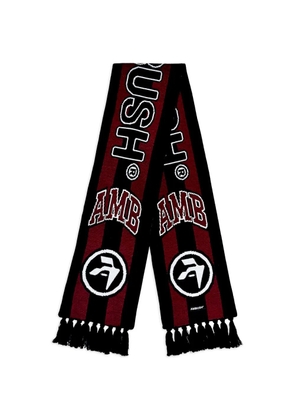 AMBUSH striped logo scarf - Black