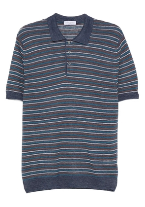 Gran Sasso striped polo shirt - Blue
