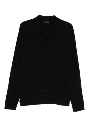 Roberto Collina collared buttoned cardigan - Black