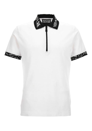 Versace Jeans Couture Liquify-logo polo shirt - White