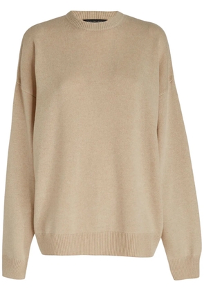 Balenciaga crew-neck cashmere jumper - Neutrals