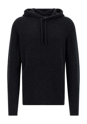 Roberto Collina knitted hoodie - Black