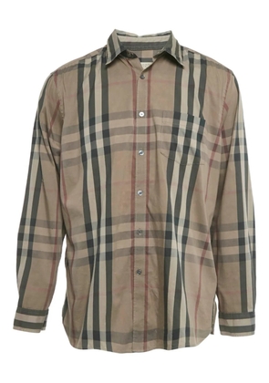 Burberry Pre-Owned check button shirt - Neutrals