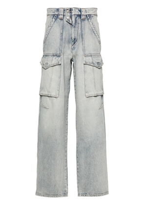 MARANT ÉTOILE Heilani mid-rise faded-effect jeans - Blue