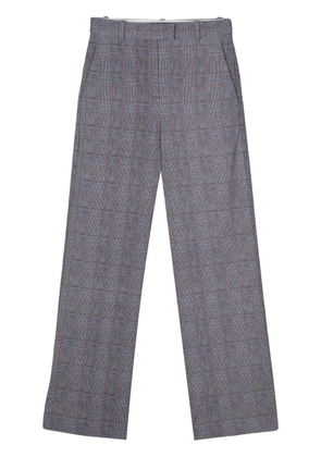 Circolo 1901 check-pattern straight-leg trousers - Blue