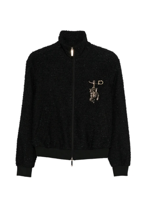 Emporio Armani appliqué zip jacket - Black