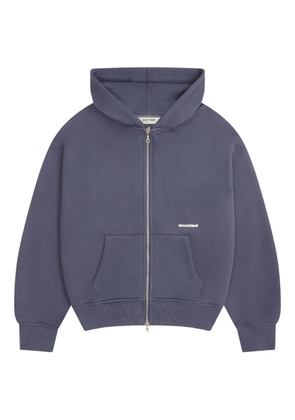 ABOUTBLANK zip-up hoodie - Blue