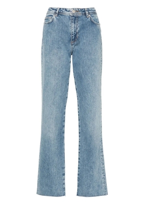 Chiara Ferragni logo-embroidered straight jeans - Blue