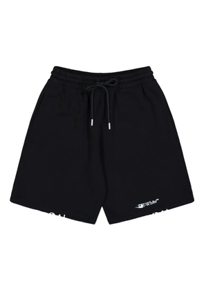 Off-White Ink Arrow printed track shorts - Black
