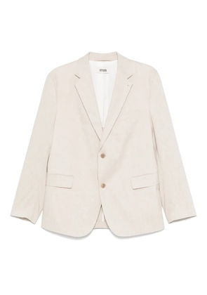 Drykorn linen-blend blazer - Neutrals