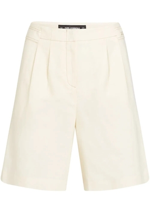 Karl Lagerfeld linen-blend shorts - Neutrals