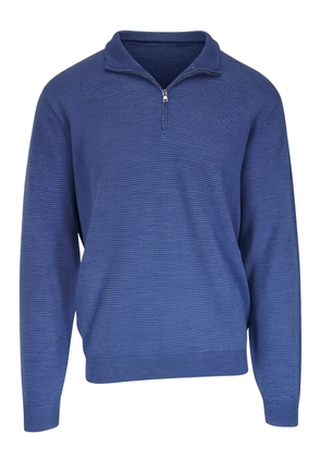 Peter Millar quarter zip sweater - Blue