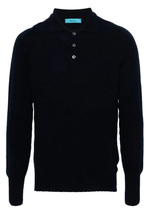 Drumohr virgin wool polo shirt - Blue