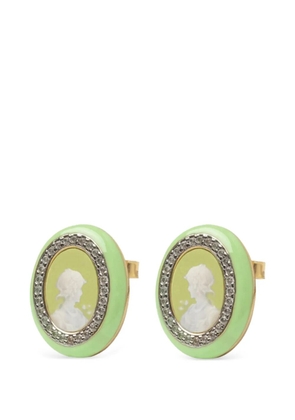 Cameo & Beyond Glam Ladies stud earrings - Gold