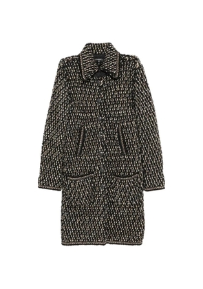 CHANEL Pre-Owned tweed coat - Black