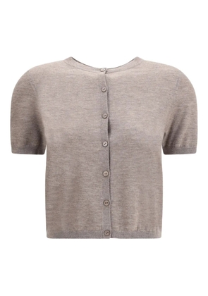 Lisa Yang Charlotte short-sleeve cardigan - Grey