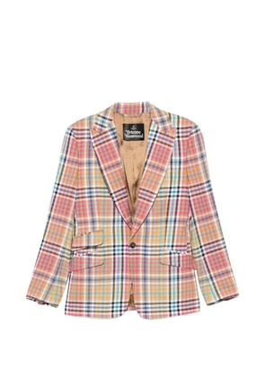 Vivienne Westwood checked pocket jacket - Pink