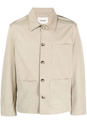Nanushka button-down shirt jacket - Green