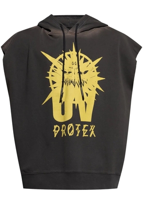 44 LABEL GROUP sleeveless hoodie - Grey