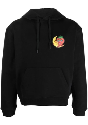 Sky High Farm chest graphic-print detail hoodie - Black