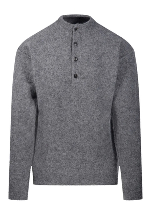 Haikure button-fastening sweater - Grey