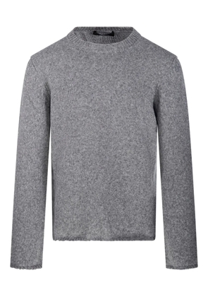 Fabrizio Del Carlo ribbed-knit crew-neck jumper - Grey