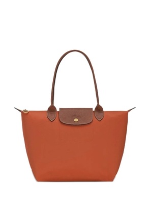 Longchamp canvas tote bag - Orange