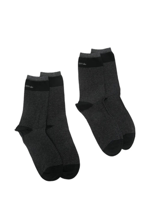 Marc O'Polo striped socks (set of two) - Grey