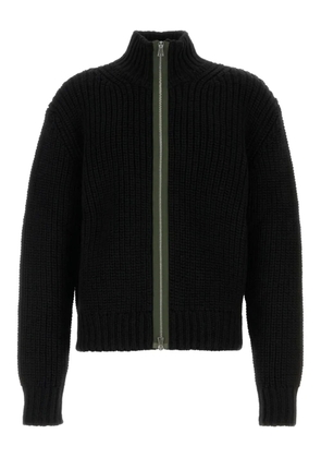 Namacheko high-neck zip-front cardigan - Black