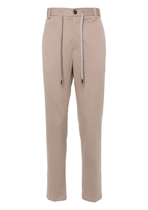 Circolo 1901 drawstring-waist piqué chino trousers - Neutrals