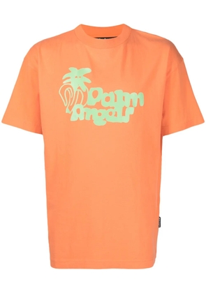 Palm Angels Jimmy logo-print cotton T-shirt - Orange