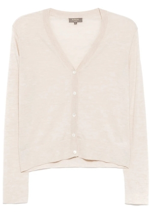 N.Peal V neck cardigan - Neutrals