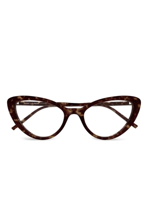 Saint Laurent Eyewear cat-eye glasses - Brown