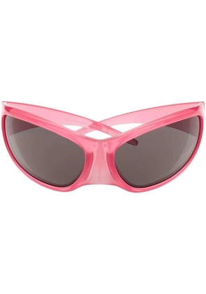 Balenciaga Eyewear Skin XXL cat-eye sunglasses - Pink