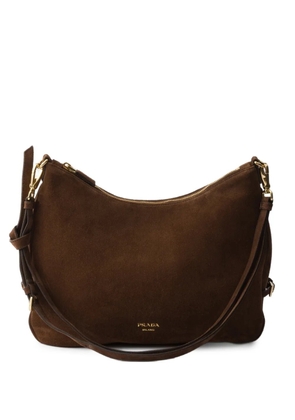 Prada suede shoulder bag - Brown