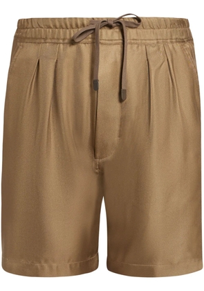 TOM FORD silk shorts - Brown