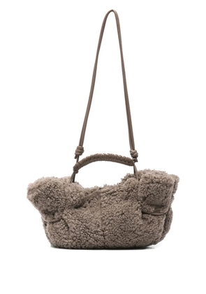 Hereu braided-handle tote bag - Grey