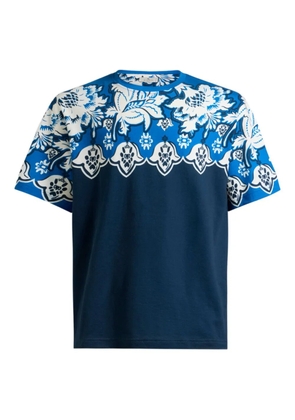 ETRO floral-print cotton T-shirt - Blue