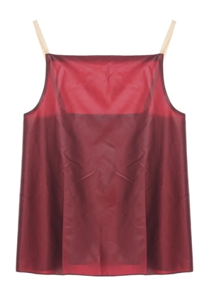 Carven satin tank top - Red