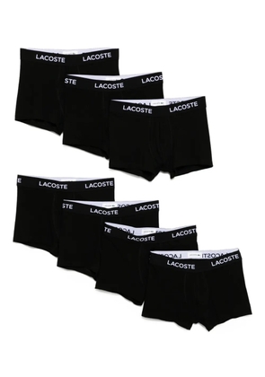 Lacoste logo-waistband boxer briefs (set of seven) - Black