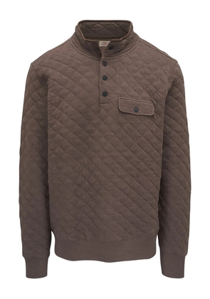 FAHERTY quilted pocket sweatshirt - Brown