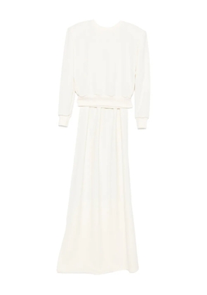 Magda Butrym belted knitted dress - White