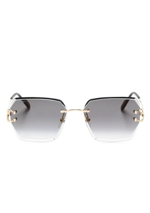 Cartier Eyewear Signature C de Cartier geometric-frame sunglasses - Gold
