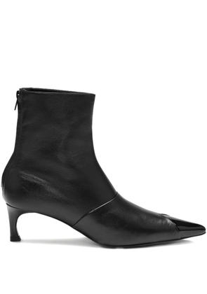 ROTATE BIRGER CHRISTENSEN pointed-toe leather boots - Black
