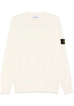 Stone Island Compass-badge sweater - V0093 AVORIO
