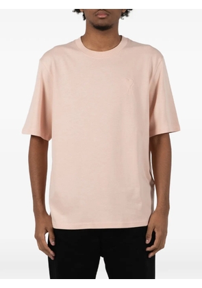 AMI Paris logo-detail T-shirt - Pink