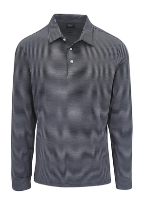 FAHERTY Movement™ Moonlight striped polo shirt - Blue
