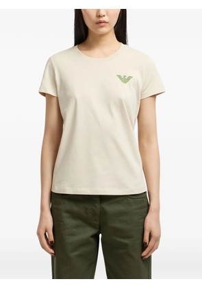 Emporio Armani graphic-print T-shirt - Neutrals