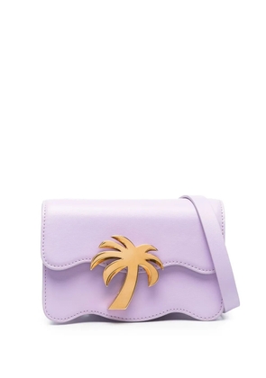 Palm Angels logo-plaque shoulder bag - Purple